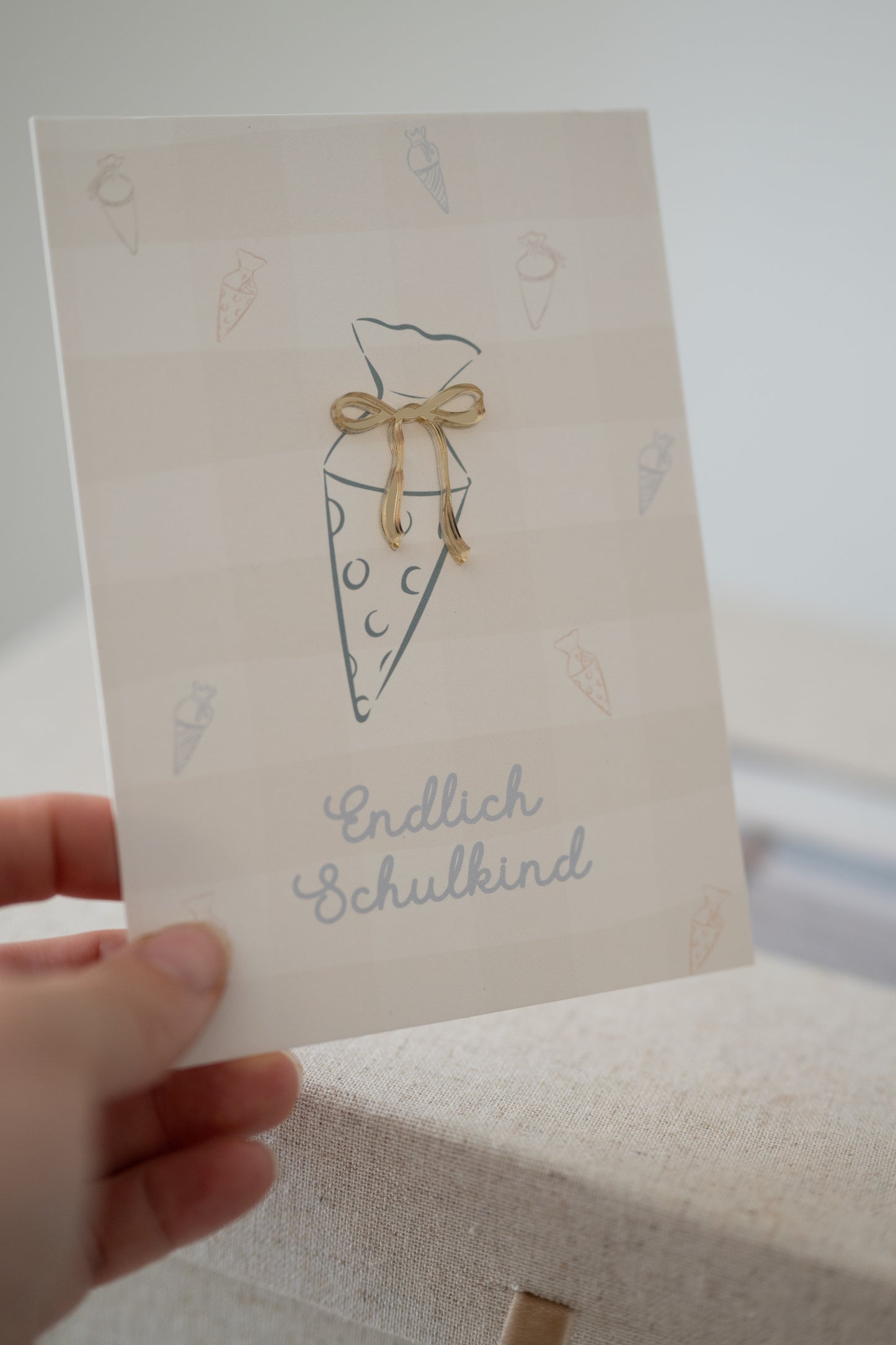 Hochwertige 3D Karte - EINSCHULUNG - SCHULKIND – besondere Grußkarten für besondere Momente