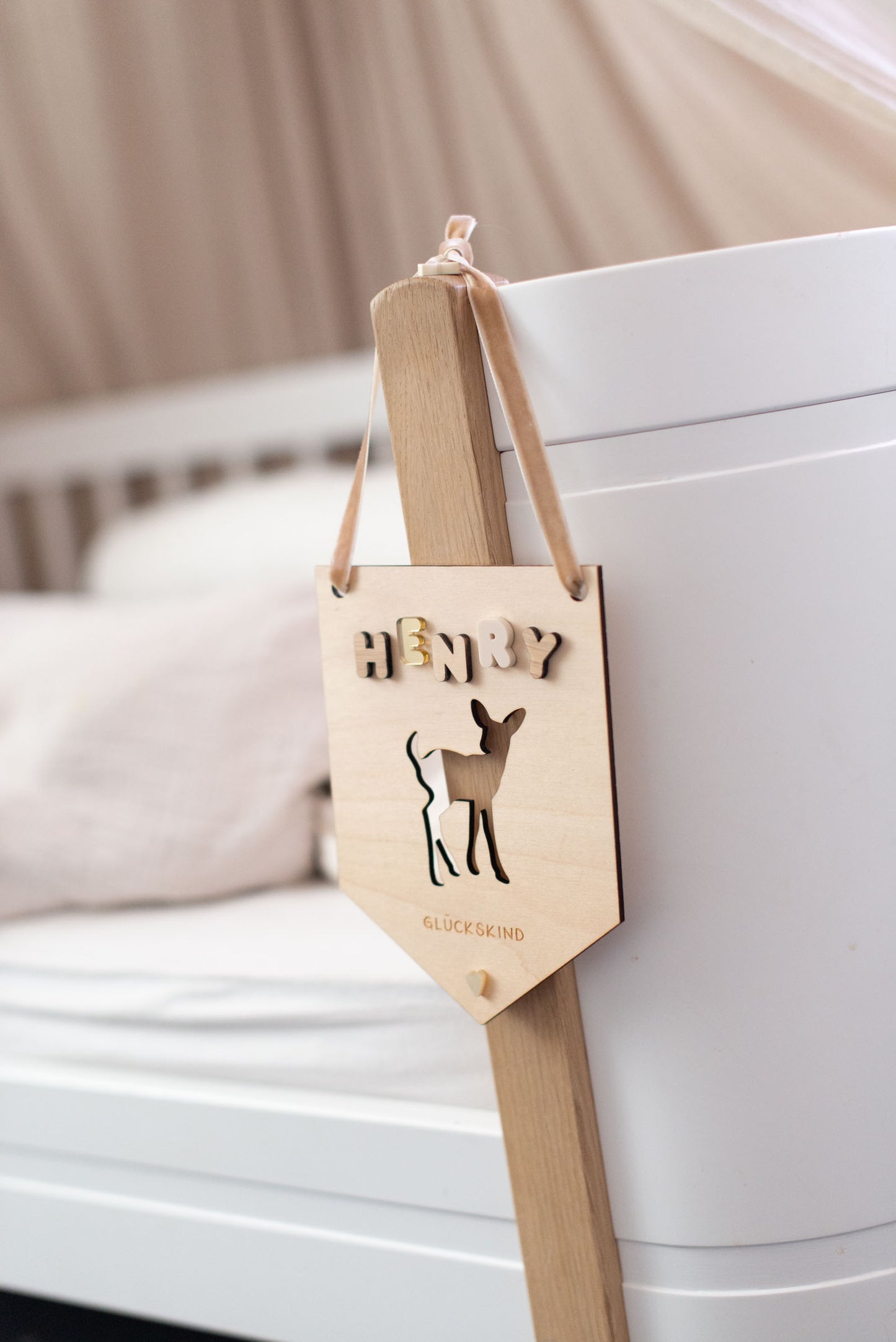 Wimpel Kinderzimmer Waldtiere – GLÜCKSKIND – Wanddeko Waldtiere