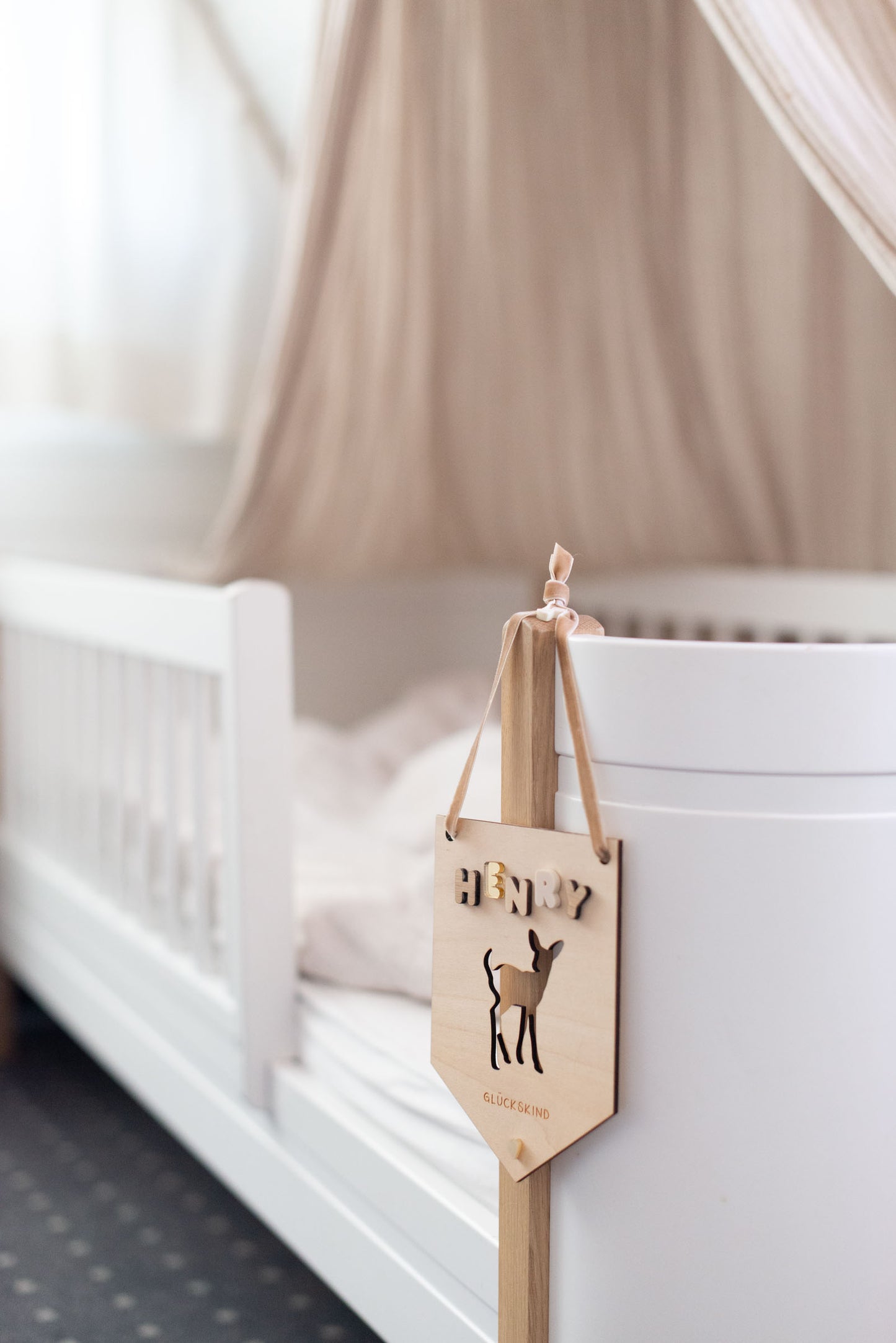 Wimpel Kinderzimmer Waldtiere – GLÜCKSKIND – Wanddeko Waldtiere