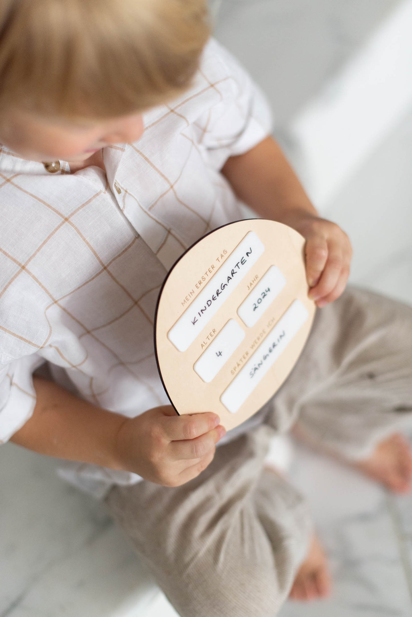 Mein erster Schultag - Foto Tafel - Schild zur Einschulung - Geschenkidee - TYP 4