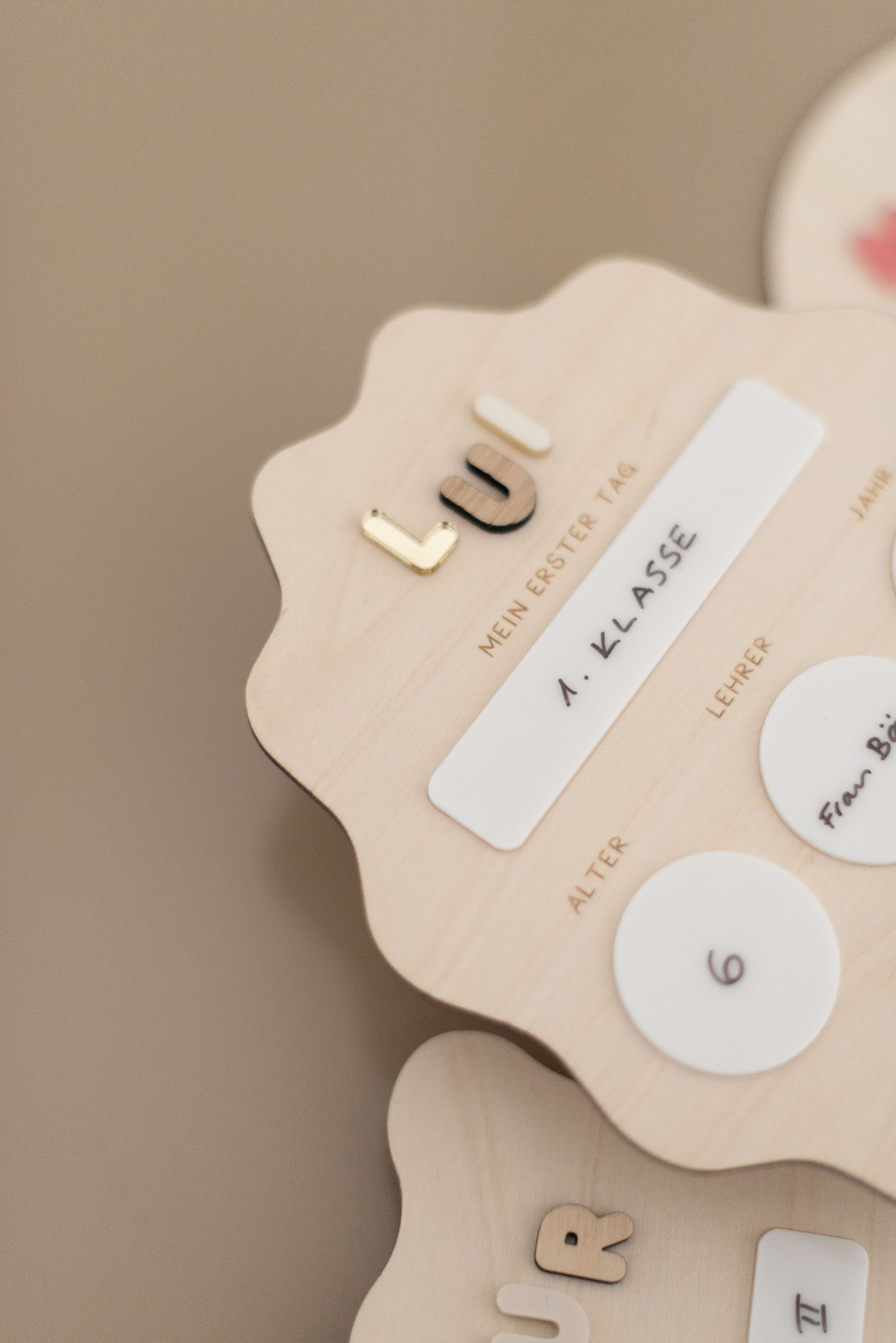 Mein erster Schultag - Foto Tafel - Schild zur Einschulung - Geschenkidee - TYP 2