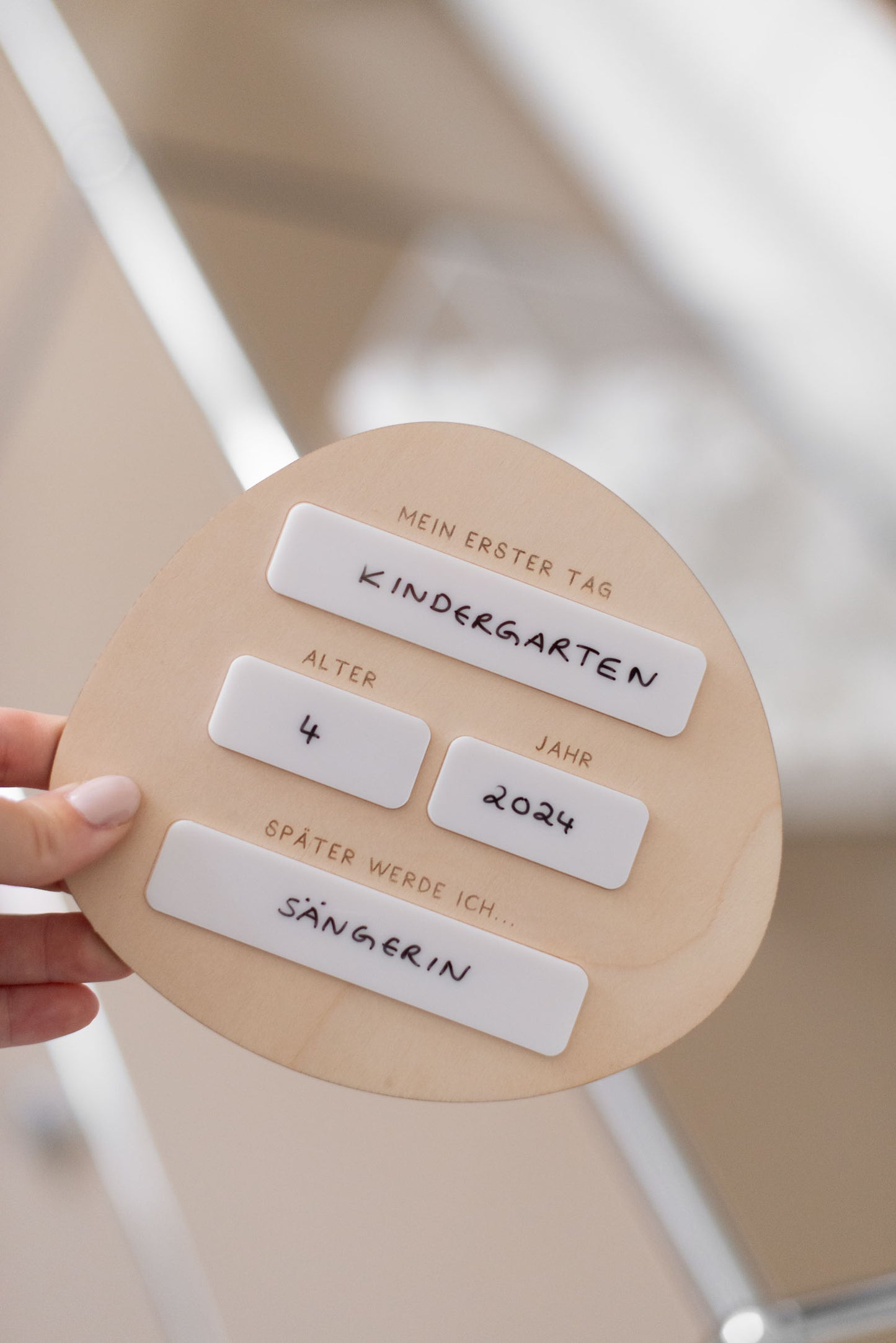 Mein erster Schultag - Foto Tafel - Schild zur Einschulung - Geschenkidee - TYP 4