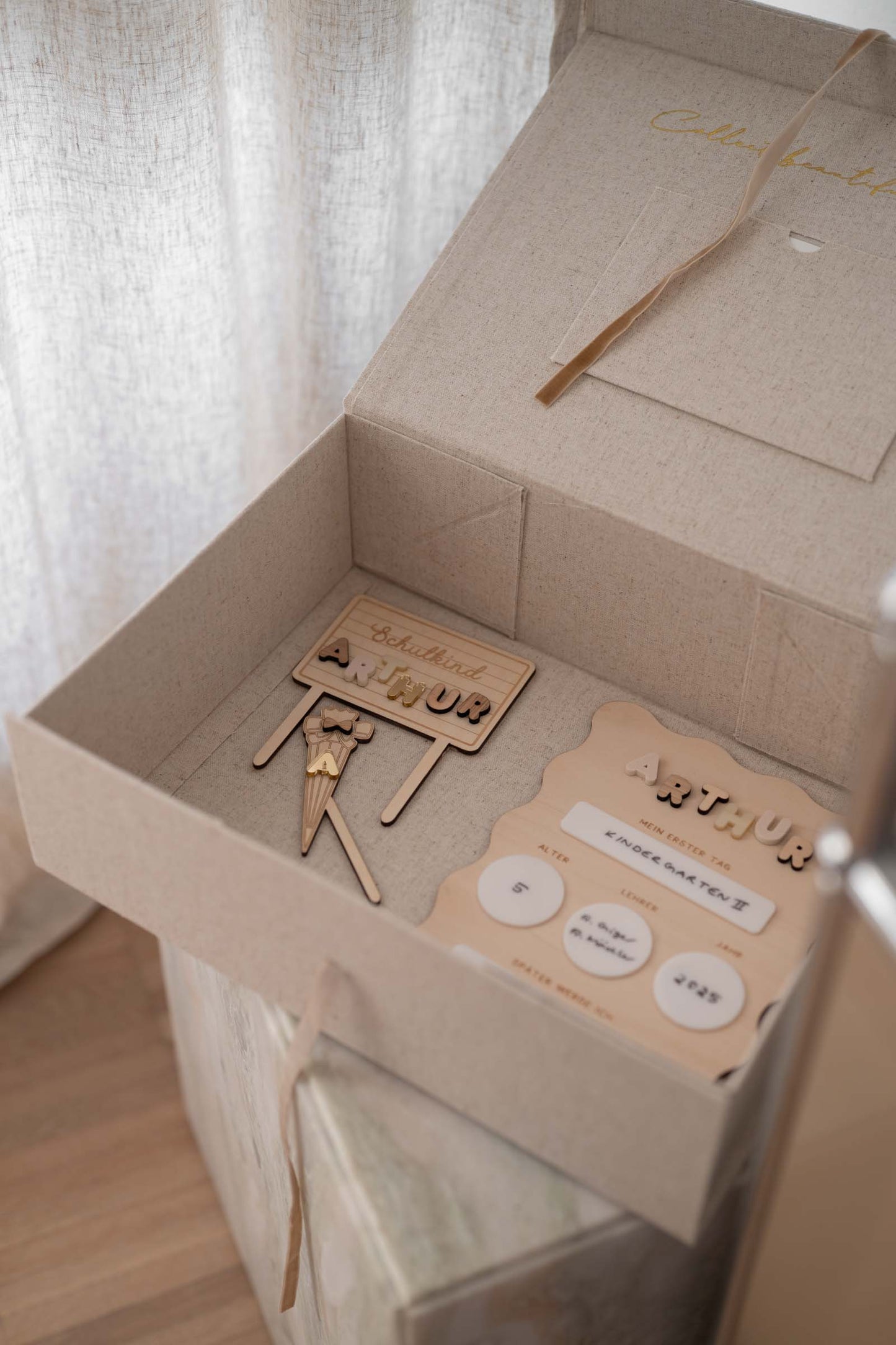 Große Erinnerungsbox Einschulung - Schulkind - Geschenk zur Einschulung