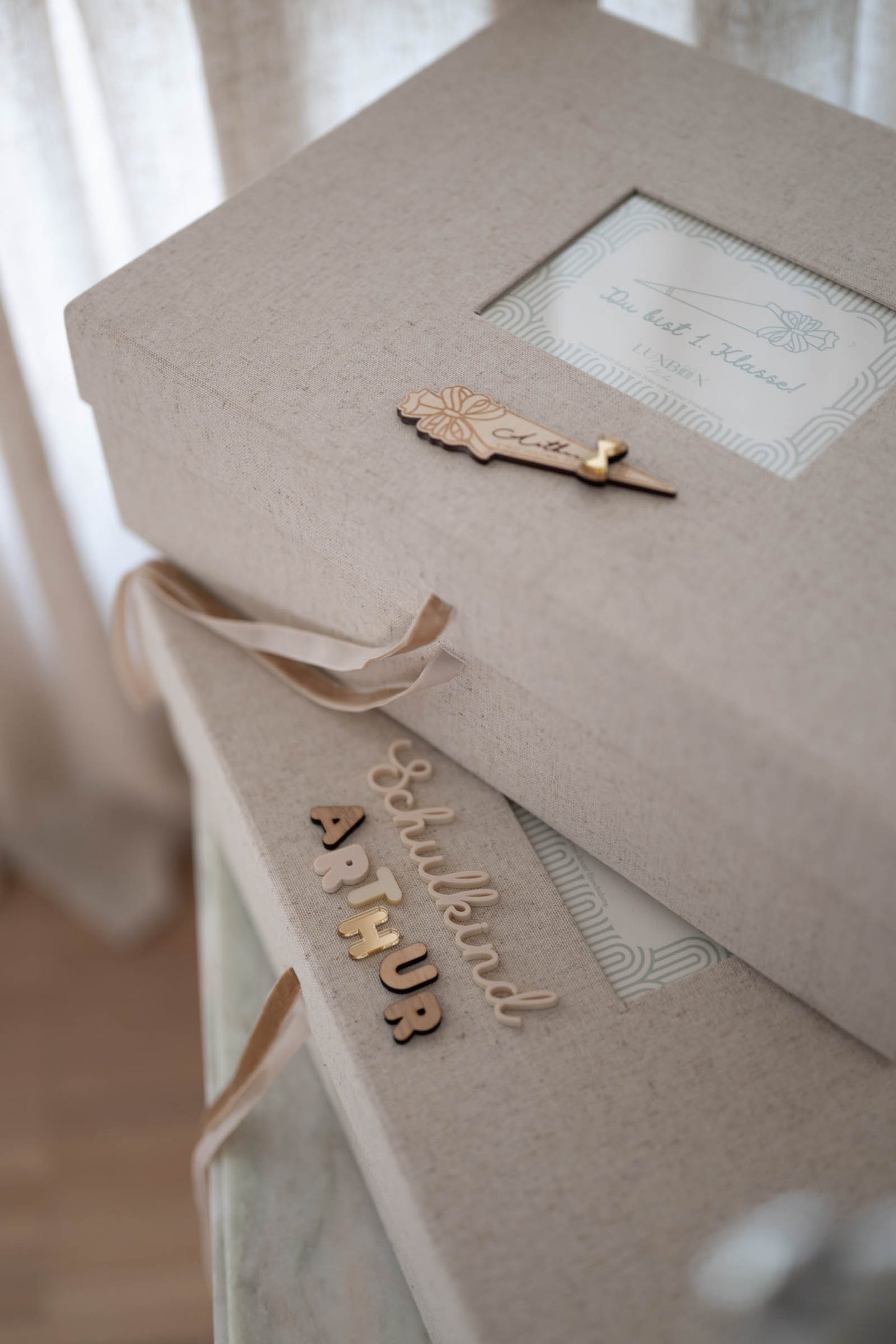 Große Erinnerungsbox Einschulung - Schulkind - Geschenk zur Einschulung