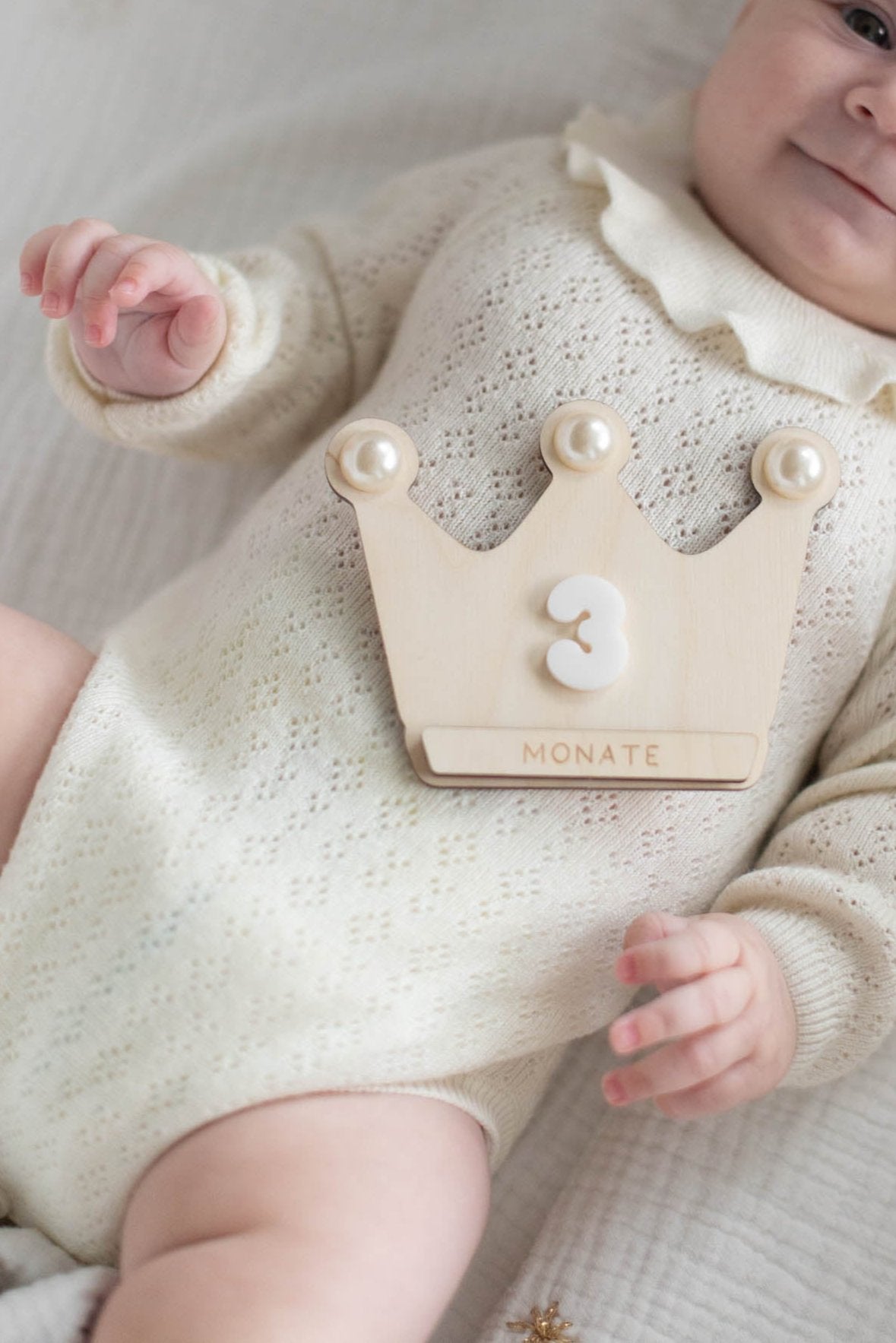 MEILENSTEINE Baby KRONE (Meilensteinkarten für süße Babybilder)