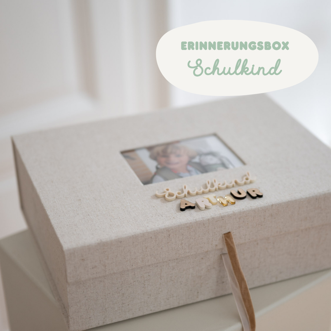 Große Erinnerungsbox Einschulung - Schulkind - Geschenk zur Einschulung