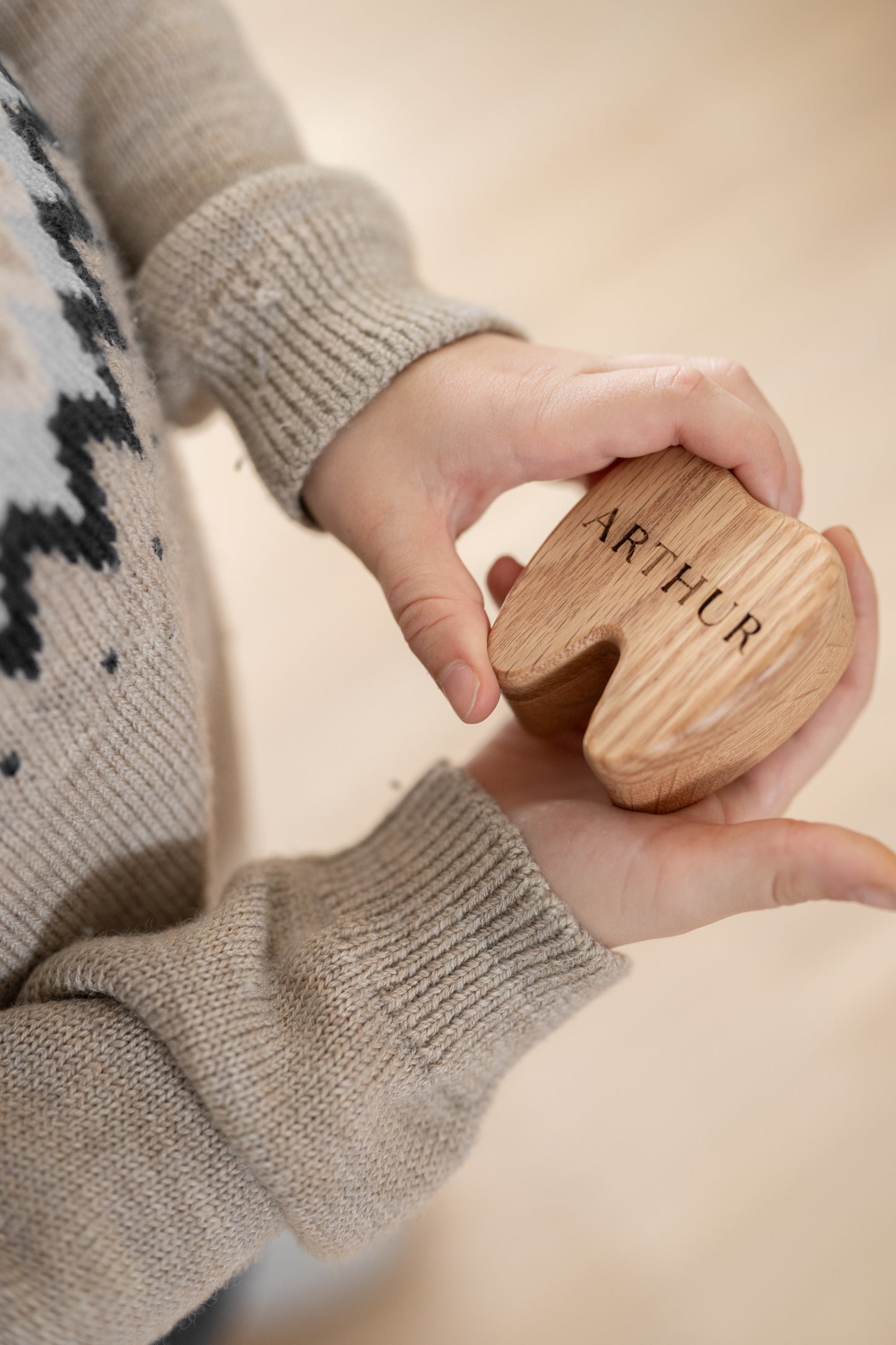 Kinder Zahnbox aus Eiche – personalisierte Milchzahndose mit Namen