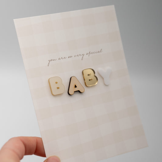 Hochwertige 3D Karte - GEBURT - SPECIAL BABY – besondere Grußkarten für besondere Momente