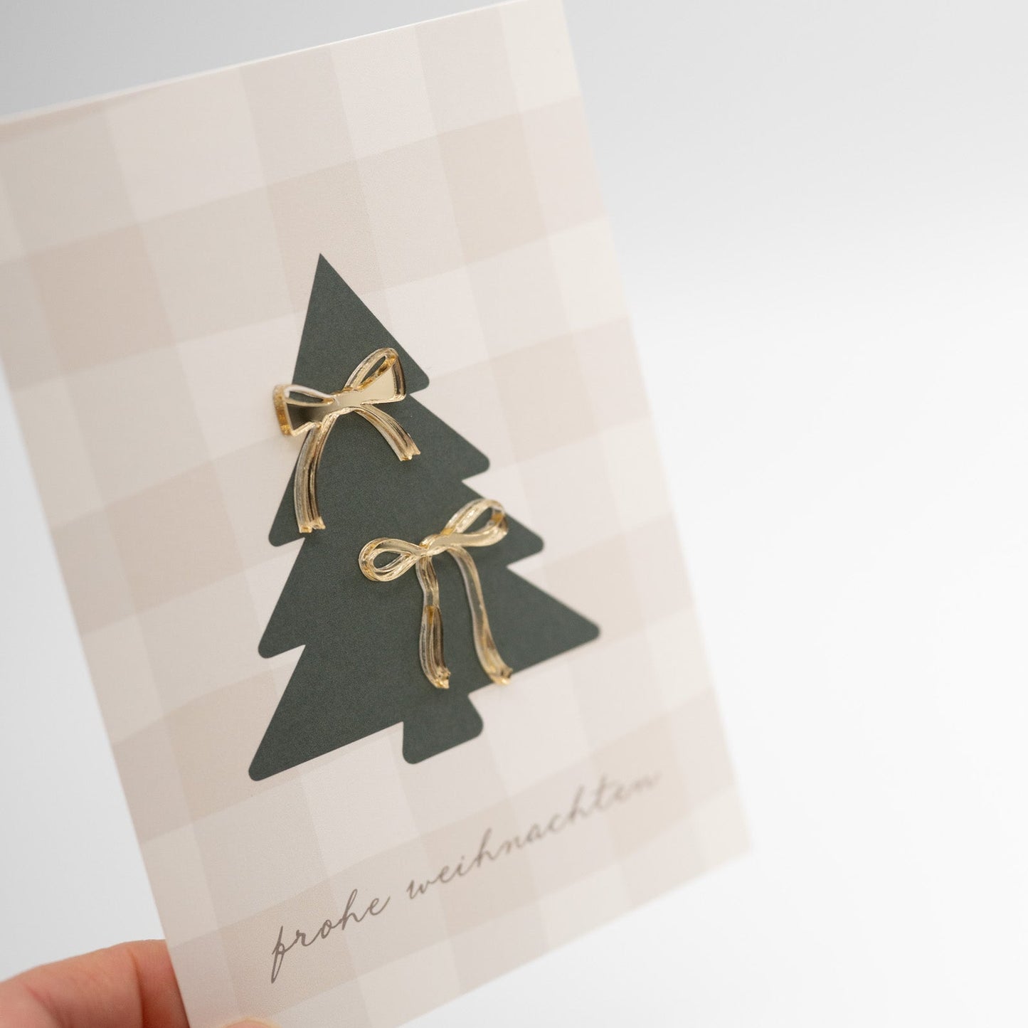 Hochwertige 3D Karte - WEIHNACHTEN - TANNE – besondere Grußkarten für besondere Momente