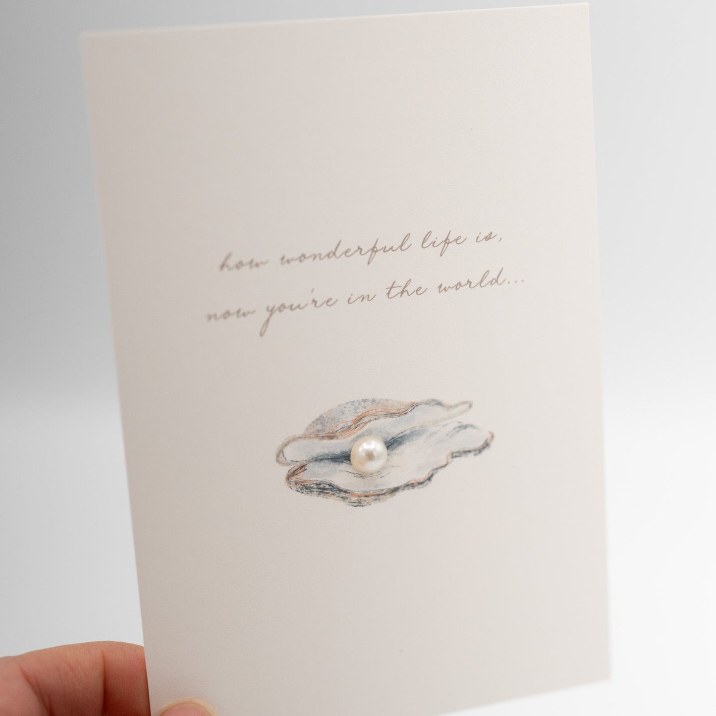 Hochwertige 3D Karte - GEBURT - HOW WONDERFUL LIFE IS... – besondere Grußkarten für besondere Momente