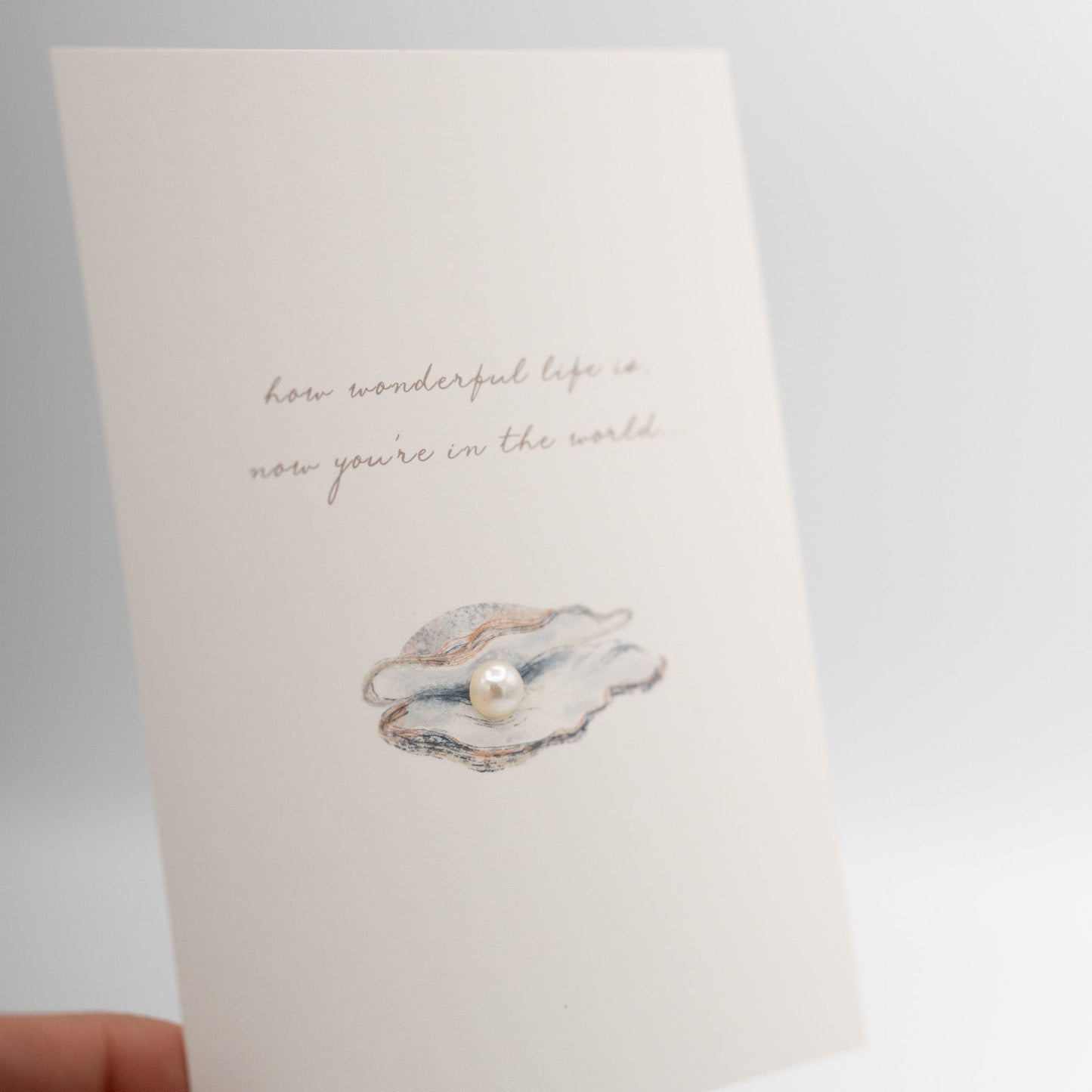 Hochwertige 3D Karte - GEBURT - HOW WONDERFUL LIFE IS... – besondere Grußkarten für besondere Momente