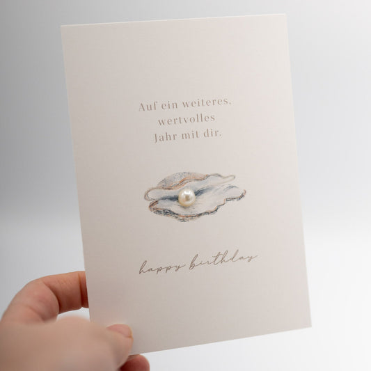 Hochwertige 3D Karte - GEBURTSTAG WERTVOLLES JAHR – besondere Grußkarten für besondere Momente