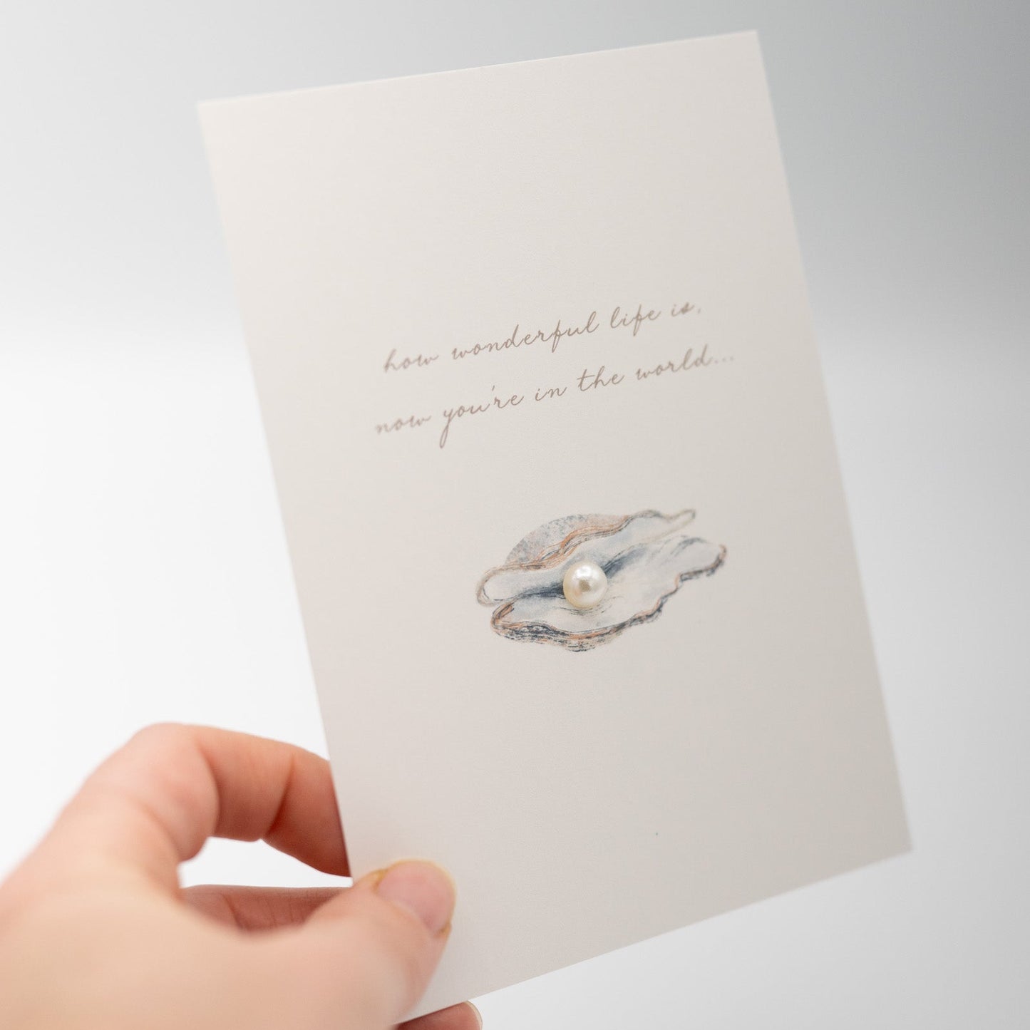 Hochwertige 3D Karte - GEBURT - HOW WONDERFUL LIFE IS... – besondere Grußkarten für besondere Momente