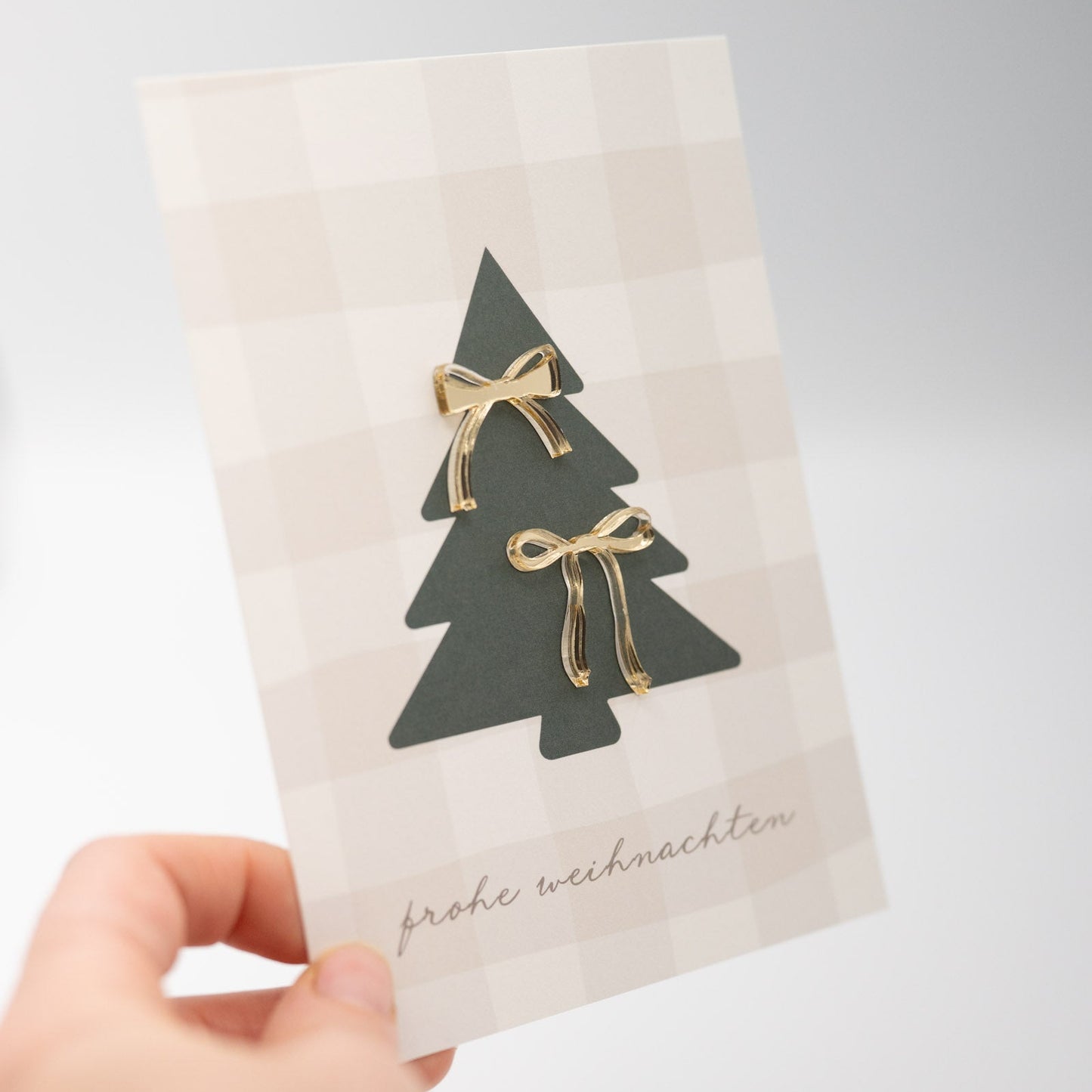 Hochwertige 3D Karte - WEIHNACHTEN - TANNE – besondere Grußkarten für besondere Momente