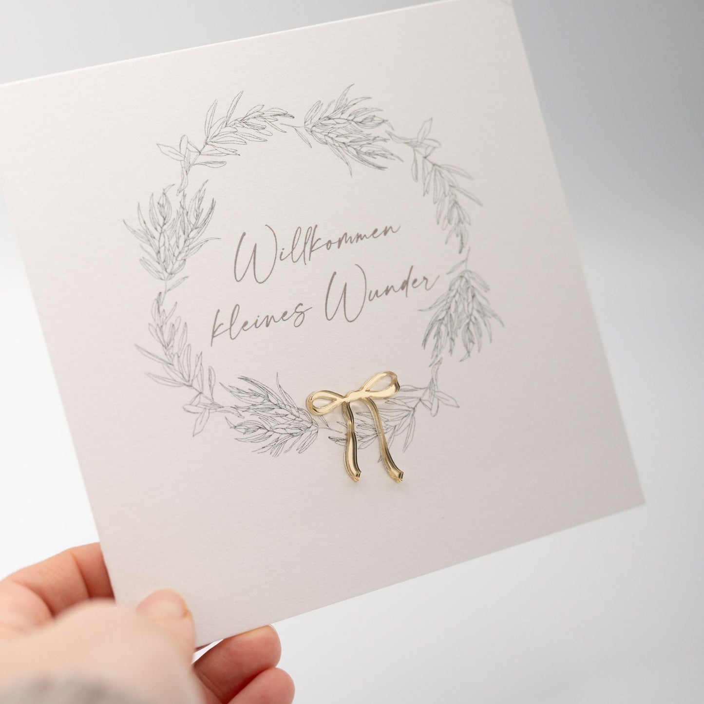 Hochwertige 3D Klappkarte - KLEINES WUNDER – besondere Grußkarten für besondere Momente