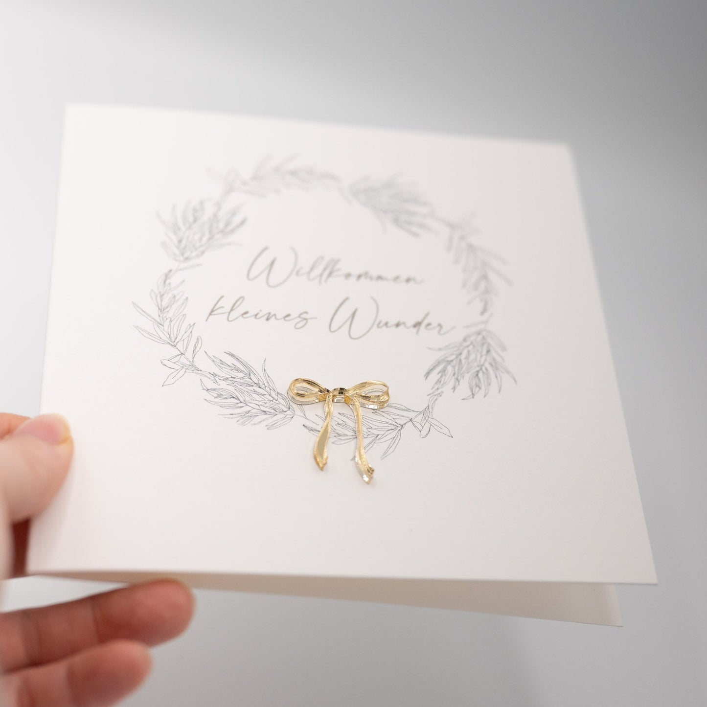 Hochwertige 3D Klappkarte - KLEINES WUNDER – besondere Grußkarten für besondere Momente