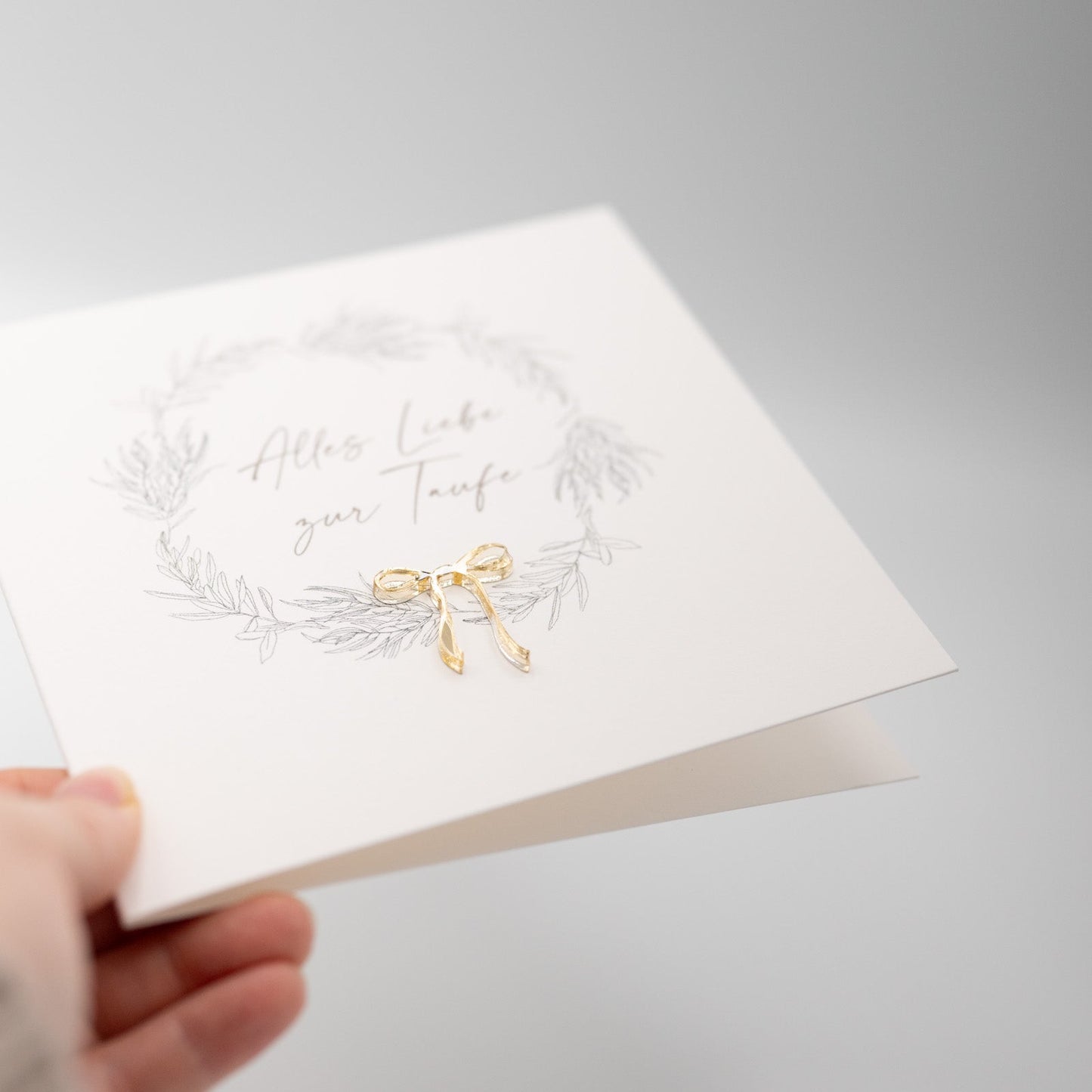 Hochwertige 3D Klappkarte - TAUFE – besondere Grußkarten für besondere Momente