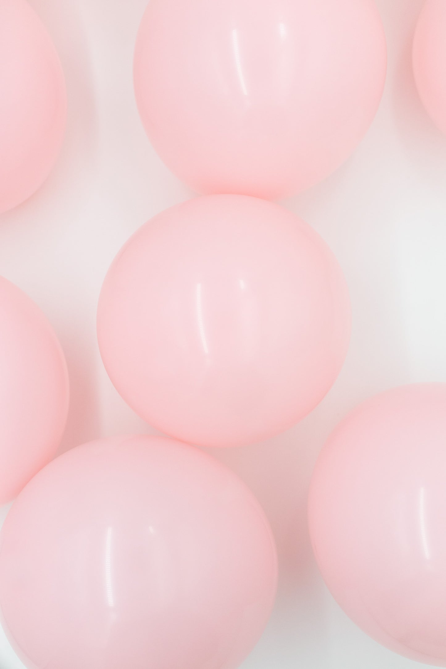 LUFTBALLONS aus Naturlatex, 50 Stück - PASTELL ROSA