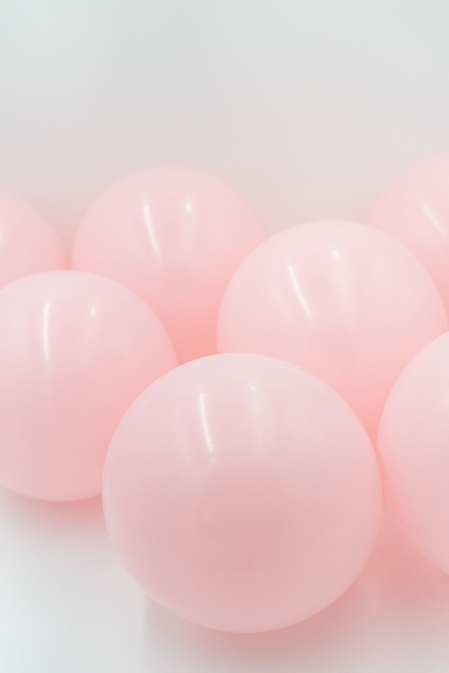 LUFTBALLONS aus Naturlatex, 50 Stück - PASTELL ROSA