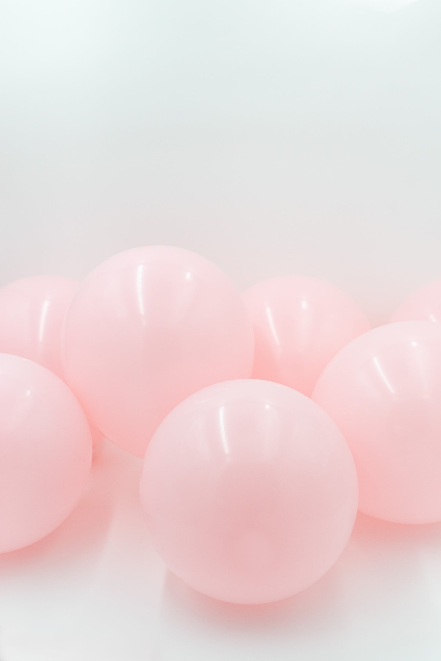 LUFTBALLONS aus Naturlatex, 50 Stück - PASTELL ROSA