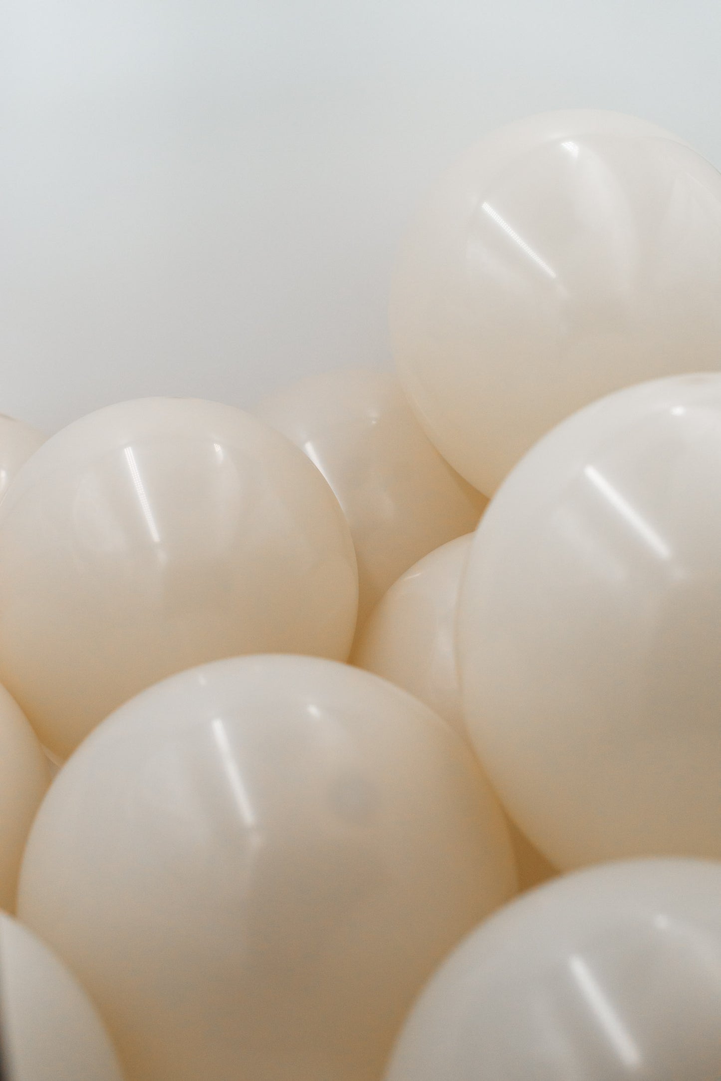 LUFTBALLONS aus Naturlatex, 50 Stück - PASTELL BEIGE