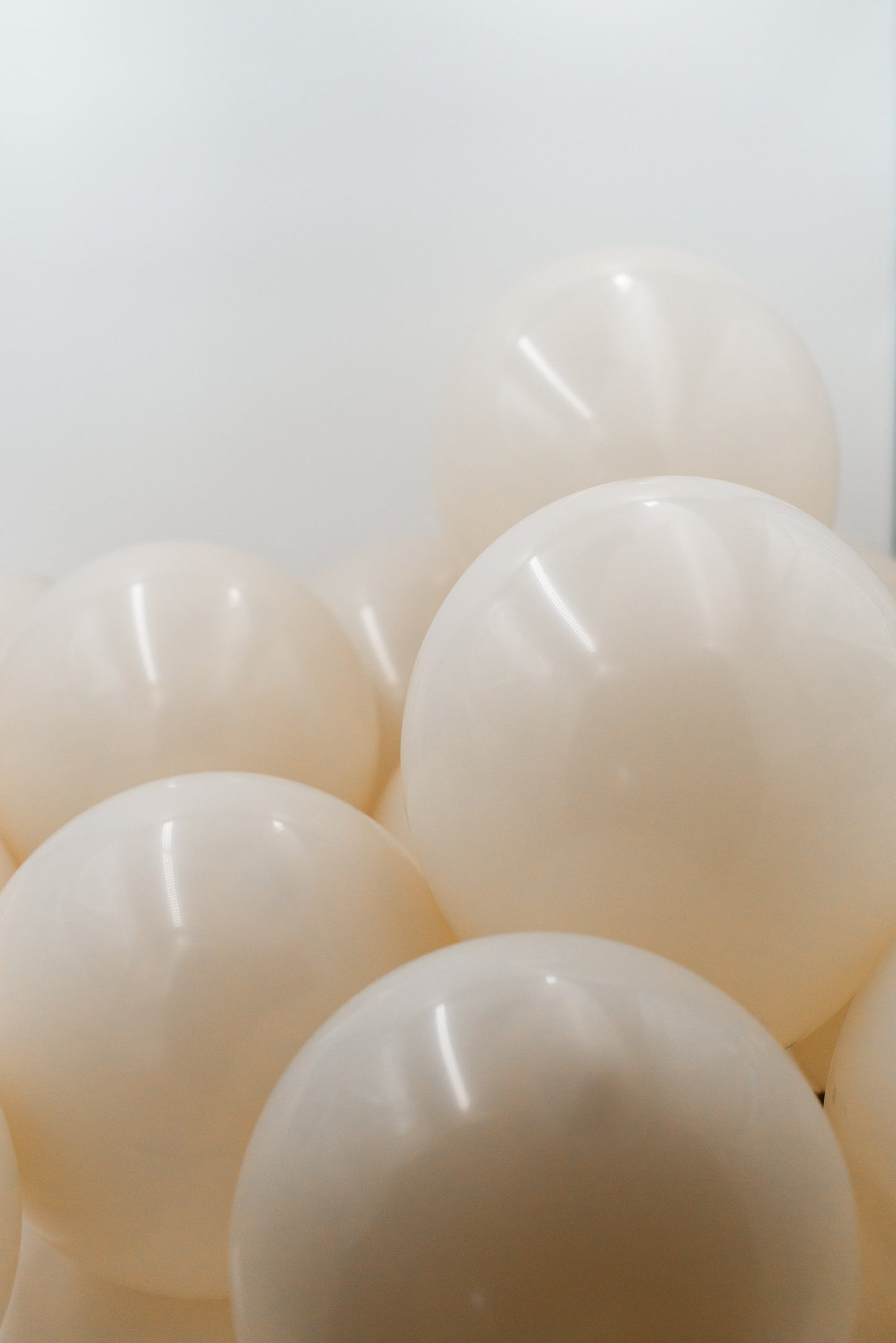 LUFTBALLONS aus Naturlatex, 50 Stück - PASTELL BEIGE