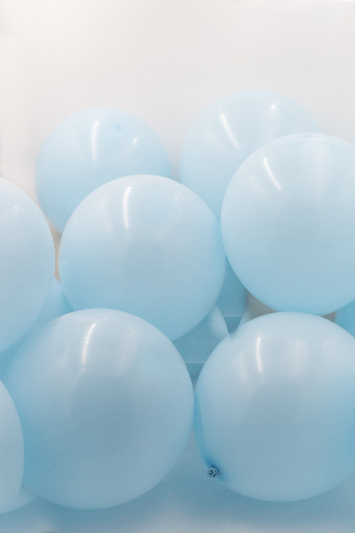 LUFTBALLONS aus Naturlatex, 50 Stück - PASTELL BLAU