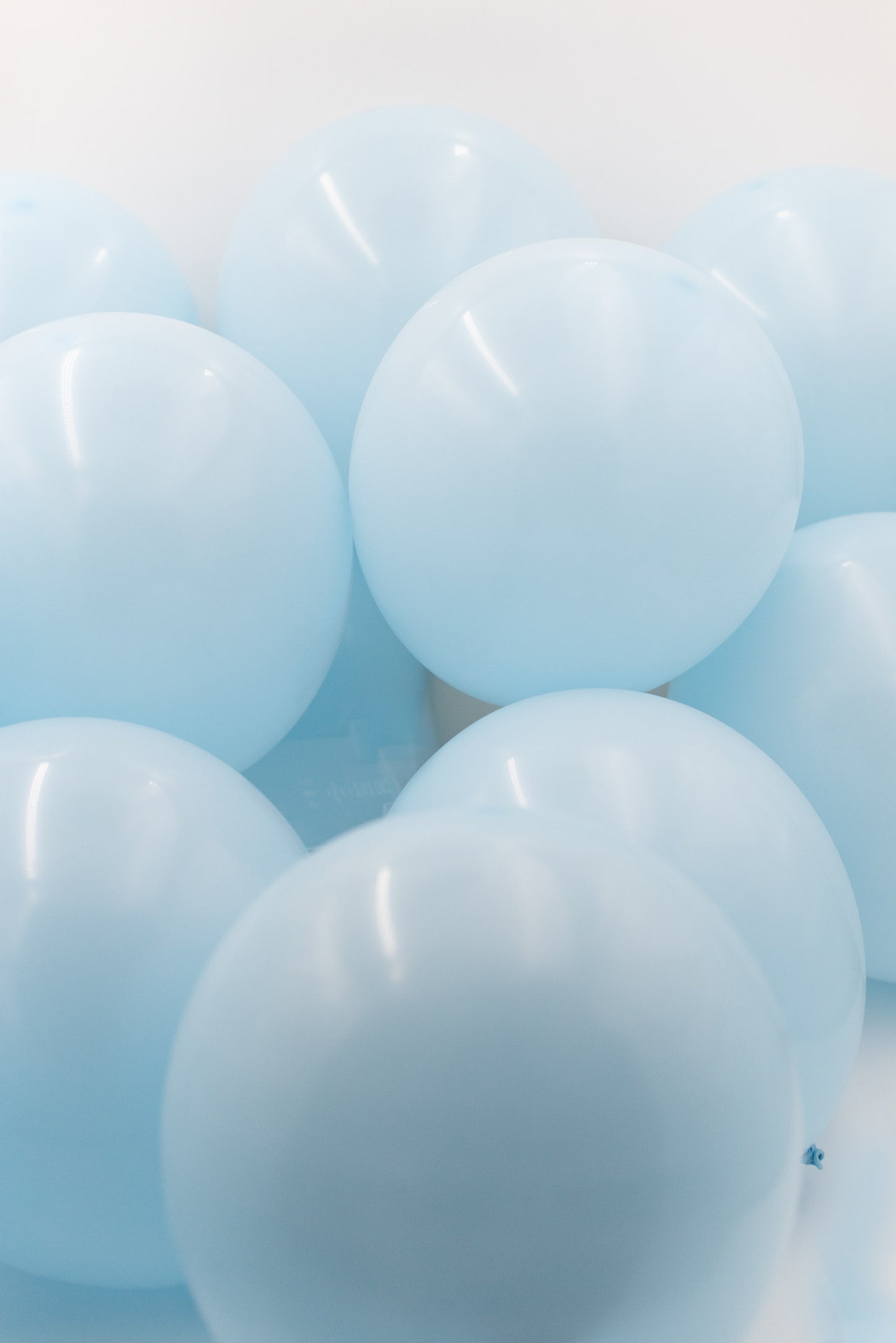 LUFTBALLONS aus Naturlatex, 50 Stück - PASTELL BLAU