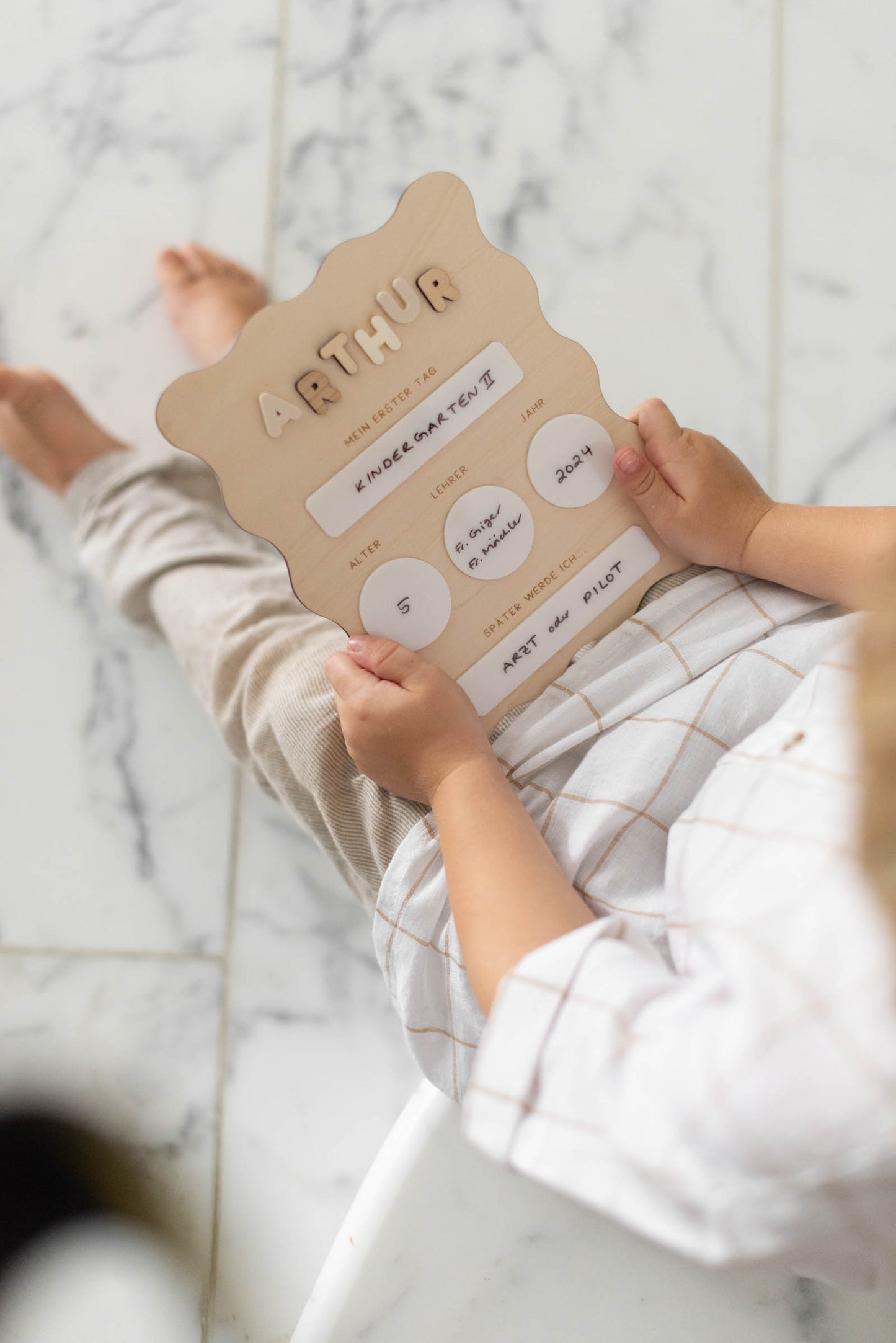 Mein erster Schultag - Foto Tafel - Schild zur Einschulung - Geschenkidee - TYP 1