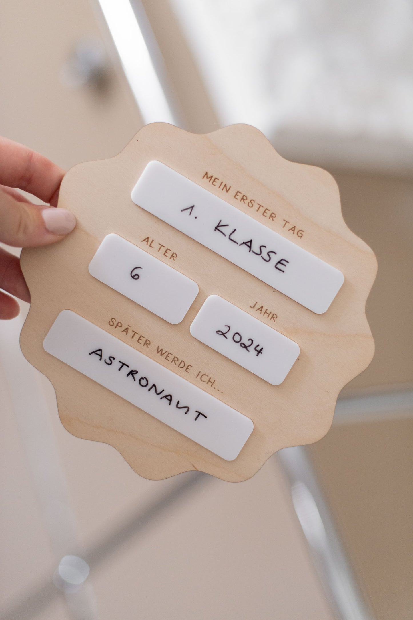 Mein erster Schultag - Foto Tafel - Schild zur Einschulung - Geschenkidee - TYP 5