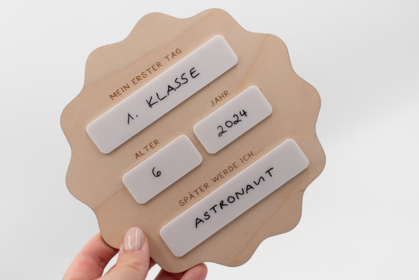 Mein erster Schultag - Foto Tafel - Schild zur Einschulung - Geschenkidee - TYP 5