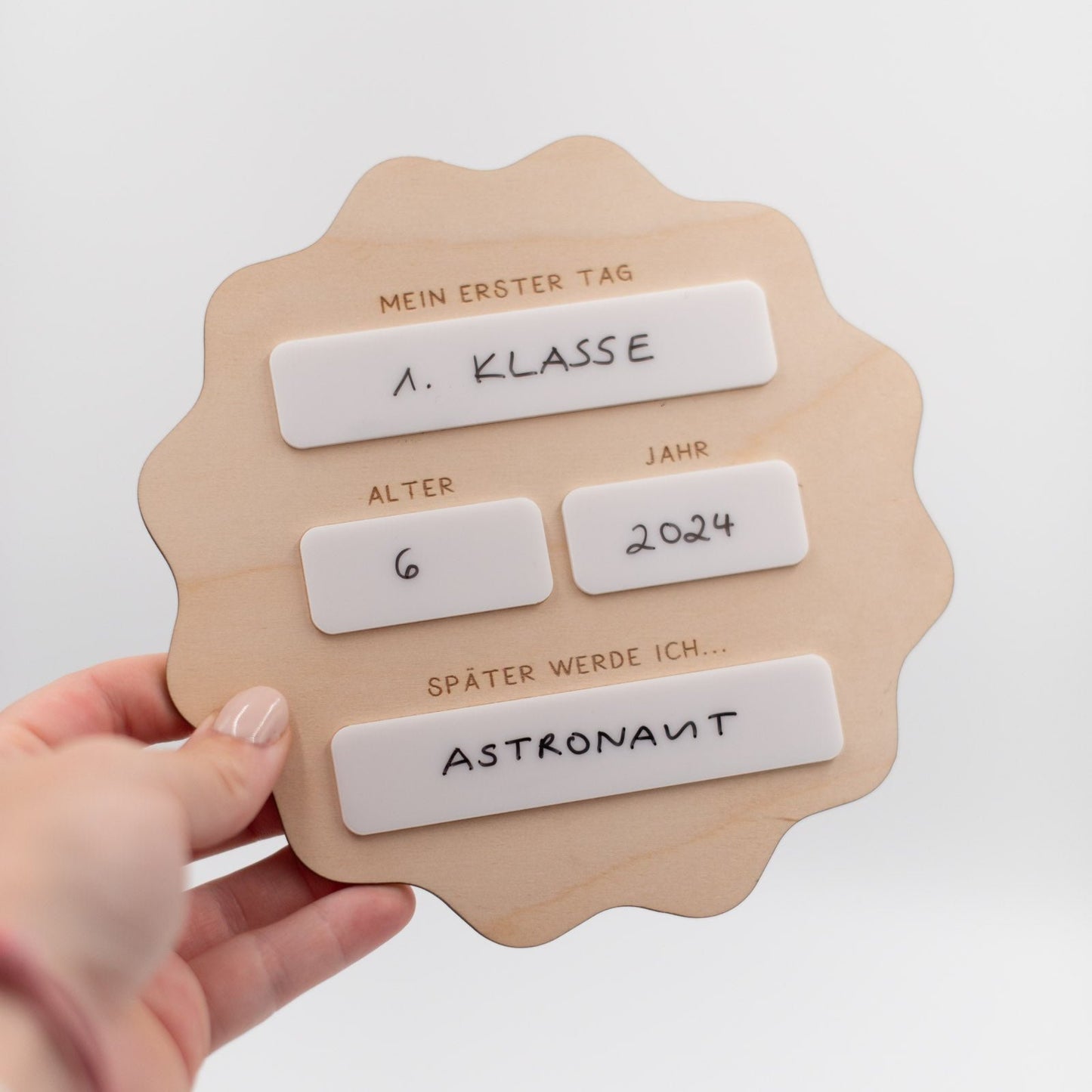 Mein erster Schultag - Foto Tafel - Schild zur Einschulung - Geschenkidee - TYP 5