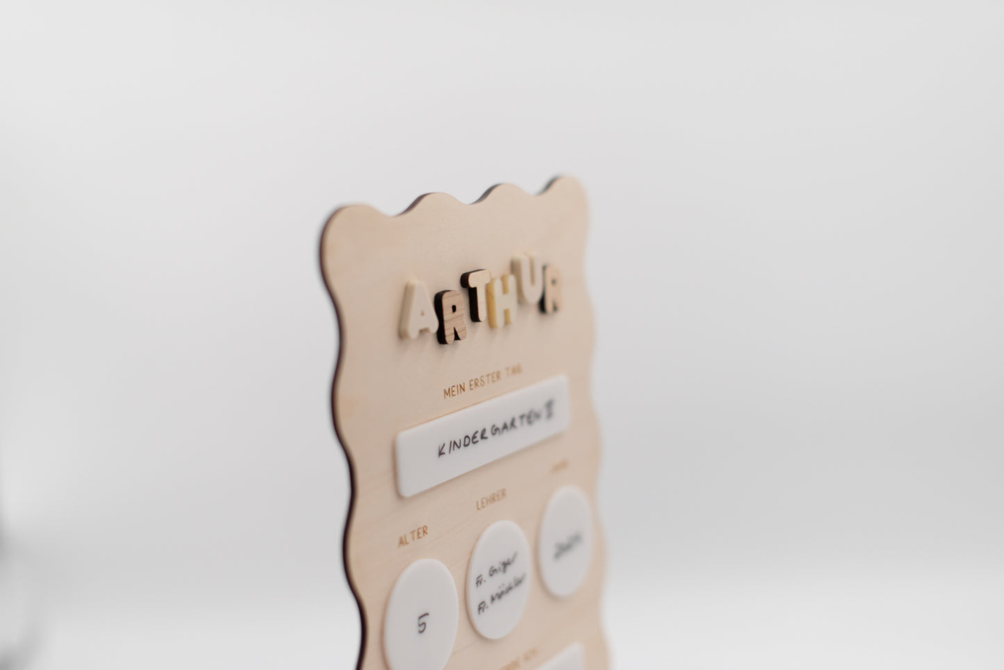 Mein erster Schultag - Foto Tafel - Schild zur Einschulung - Geschenkidee - TYP 1