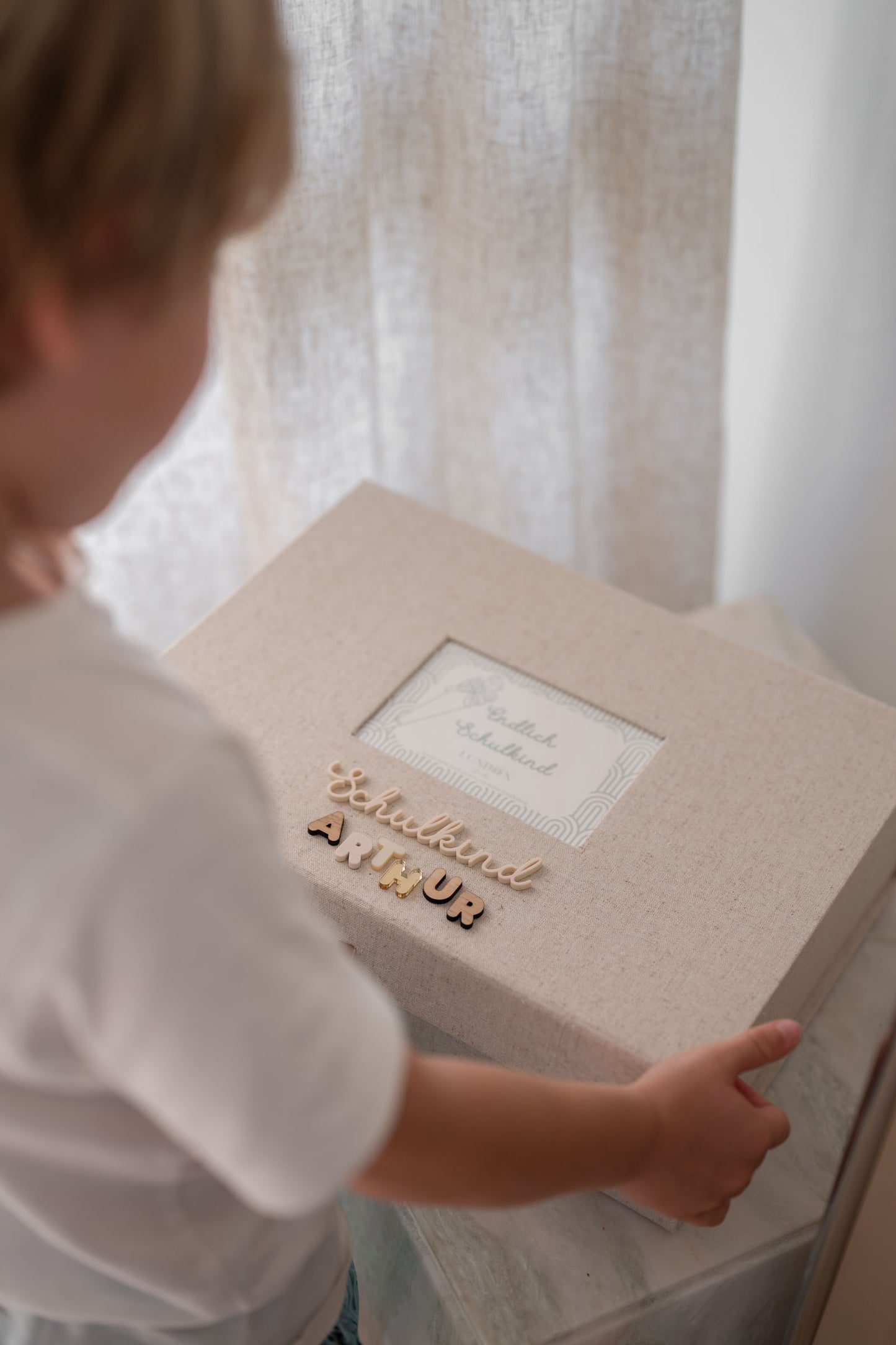 Große Erinnerungsbox Einschulung - Schulkind - Geschenk zur Einschulung
