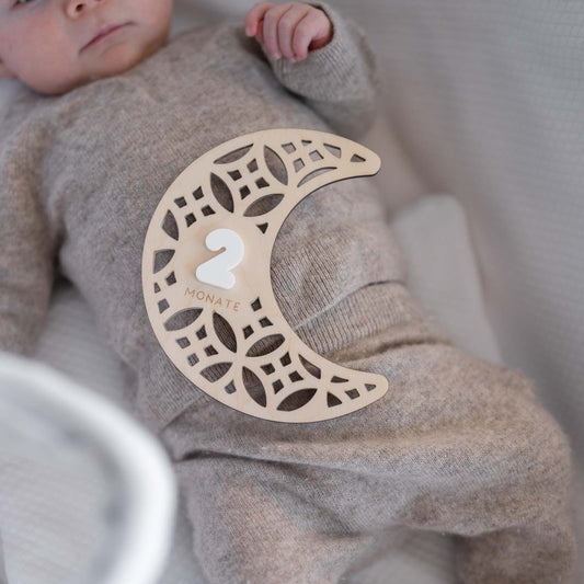 MEILENSTEINE Baby MOND (Meilensteinkarten für süße Babybilder)